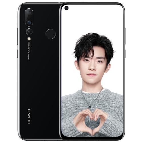 

Huawei nova 4, 20.0MP Triple Cameras, 8GB+128GB, China Version, Face & Fingerprint Identification, 6.4 inch Android 9.0 Kirin 970 Octa Core + Micro Nuclei i7, 4 x Cortex A73 2.36GHz + 4 x Cortex A53 1.8GHz, Network: 4G, Dual SIM(Jet Black)