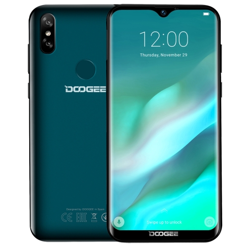 

[HK Stock] DOOGEE Y8, 3GB+32GB, Dual Back Cameras, Face ID & DTouch Fingerprint, 6.1 inch Water-drop Screen Android 9.0 MTK6739 Quad Core up to 1.5GHz, Network: 4G, OTA, Dual SIM(Emerald)