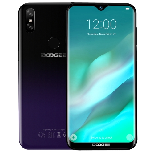 

[HK Stock] DOOGEE Y8, 3GB+32GB, Dual Back Cameras, Face ID & DTouch Fingerprint, 6.1 inch Water-drop Screen Android 9.0 MTK6739 Quad Core up to 1.5GHz, Network: 4G, OTA, Dual SIM(Phantom Purple)