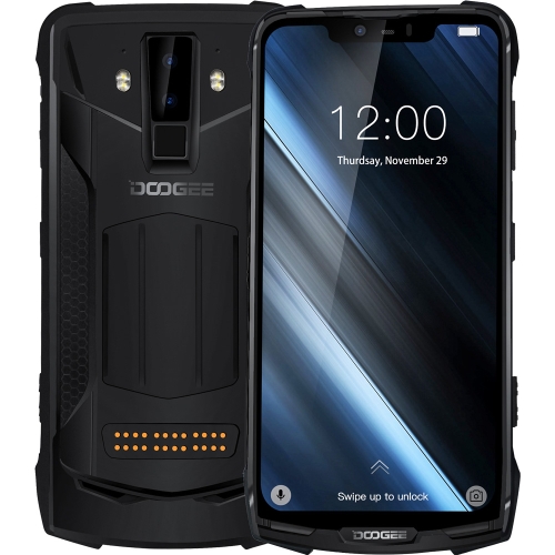 

[HK Stock] DOOGEE S90 Rugged Phone, 6GB+128GB, IP68 Waterproof Dustproof Shockproof, Dual Back Cameras, Face ID & DTouch Fingerprint, 6.18 inch Screen Android 8.1 MTK6771（P60）4*Cortex-A73 2.0GHz + 4*Cortex-A53 2.0GHz, Network: 4G, NFC, OTA, Dual SIM(Black