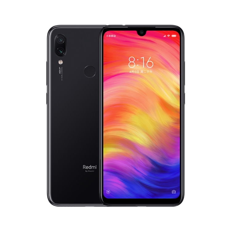 

Xiaomi Redmi Note 7 Pro, 48MP Camera, 6GB+128GB, Dual Back Cameras, 4000mAh Battery, Face ID & Fingerprint Identification, 6.3 inch Dot Notch Screen MIUI Qualcomm Snapdragon 675 AIE Octa Core up to 2.0GHz, Network: 4G, Dual SIM(Space Black)