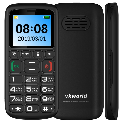 

VKworld Z3 Feature Phone, 1.77 inch Screen, 1000mAh Battery, SpreadTrum SC6531, SOS, Key Lock, Dual SIM, FM, Torch, Bluetooth, Russian Keyboard(Black)