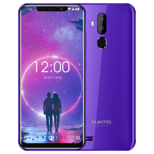 

[HK Stock] OUKITEL C12, 2GB+16GB, Dual Back Cameras, Face ID & Fingerprint Identification, 6.18 inch U-notch Screen Android 8.1 MTK6580 Quad Core up to 1.3GHz, Network: 3G(Purple)
