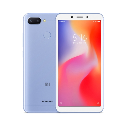 

[HK Stock] Xiaomi Redmi 6, 3GB+32GB, Global Official Version, AI Dual Back Cameras, Face & Fingerprint Identification, 5.45 inch MIUI 9.0 Helio P22 Octa Core up to 2.0GHz, Network: 4G(Blue)