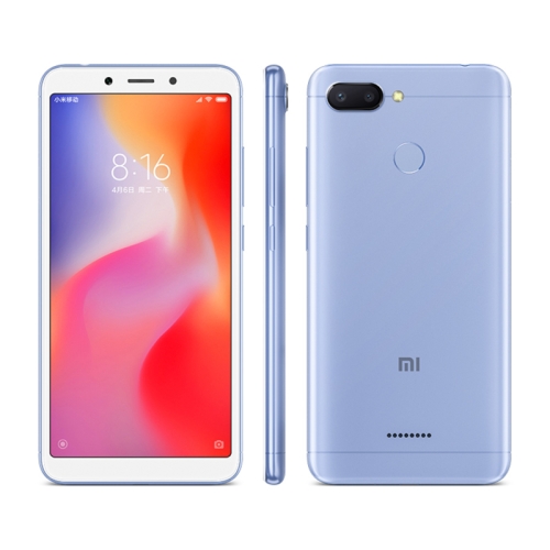 

[HK Stock] Xiaomi Redmi 6, 4GB+64GB, Global Official Version, AI Dual Back Cameras, Face & Fingerprint Identification, 5.45 inch MIUI 9.0 Helio P22 Octa Core up to 2.0GHz, Network: 4G(Blue)
