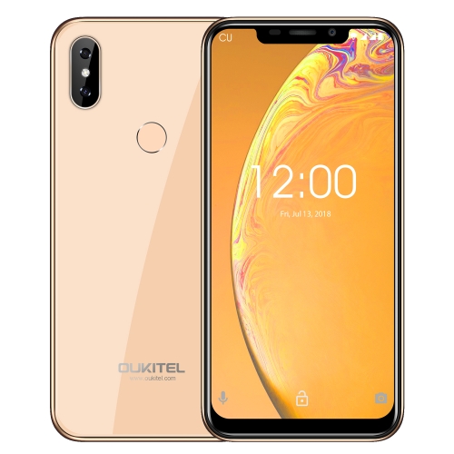 

[HK Stock] OUKITEL C13 Pro, 2GB+16GB, Dual Back Cameras, Face ID & Fingerprint Identification, 6.18 inch 2.5D U-notch Screen Android 9.0 MTK6739 Quad Core up to 1.5GHz, Network: 4G(Gold)