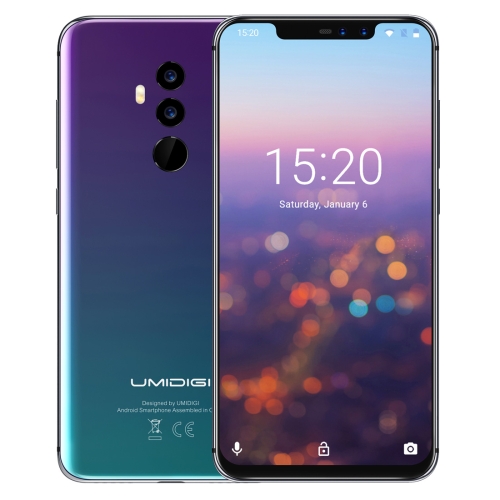 

[HK Stock] UMIDIGI Z2, Dual 4G, 6GB+64GB, Dual Back Cameras + Dual Front Cameras, Face ID & Fingerprint Identification, 6.2 inch Android 8.1 MTK6763 (Helio P23) Octa Core up to 2.0GHz, Network: 4G, Dual SIM(Twilight)