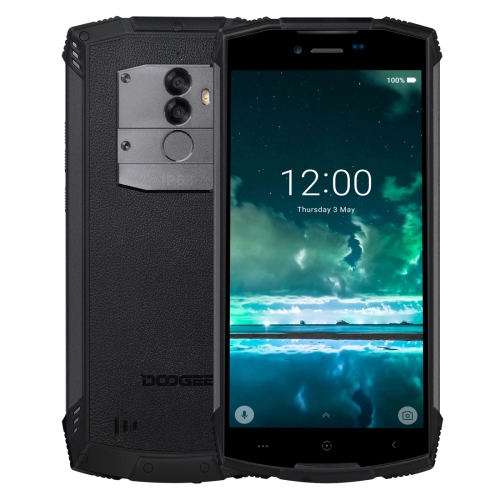 

[HK Stock] DOOGEE S55 Triple Proofing Phone, 4GB+64GB, IP68 Waterproof Dustproof Shockproof, 5500mAh Battery, Dual Back Cameras, Fingerprint Identification, 5.5 inch Android 8.0 MTK6750T Octa Core up to 1.5GHz, Network: 4G, Dual VoLTE(Black)