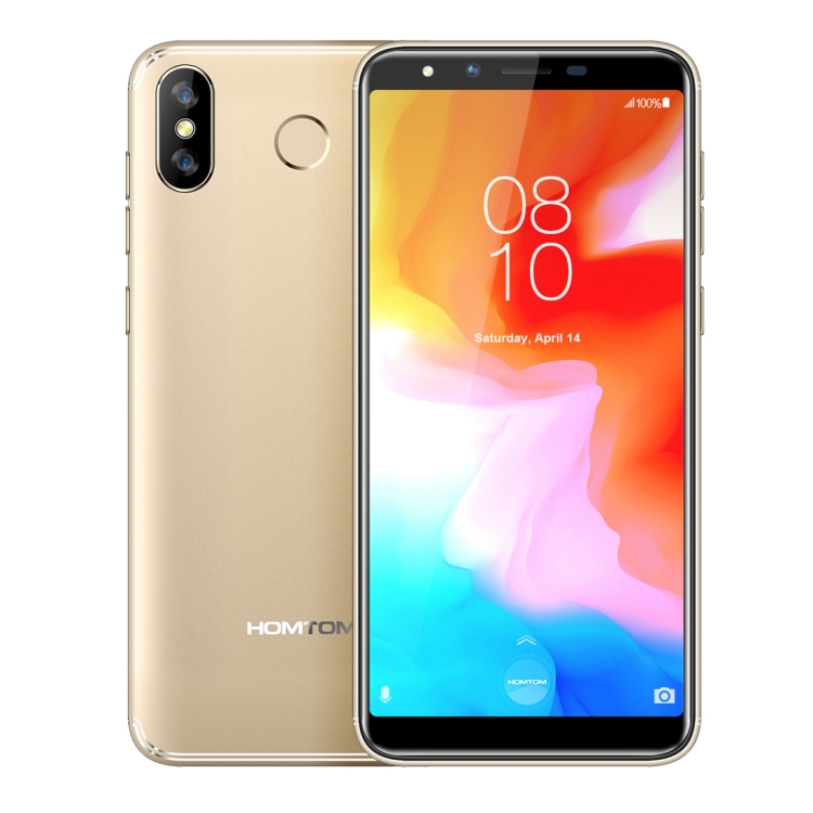 

[HK Stock] HOMTOM H5, Dual 4G, 3GB+32GB, Dual Back Cameras, Face ID & Fingerprint Identification, 5.7 inch 360 OS MTK6739 Quad Core up to 1.3GHz, Network: 4G, Dual SIM, OTG(Gold)