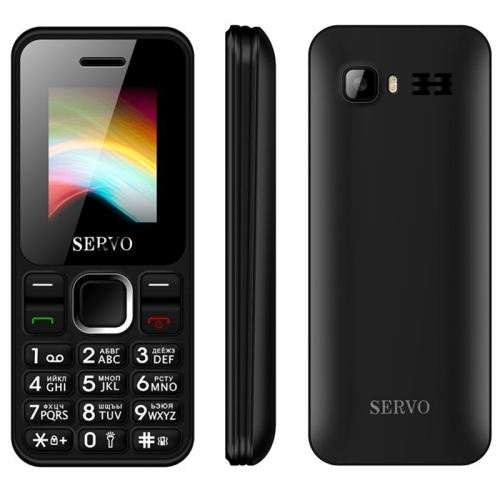 

SERVO V8210 Mobile Phone, 1.77 inch, 1500mAh Battery, 21 Keys, Support Bluetooth, FM, MP3, GSM, Dual SIM, Russian Keyboard(Black)