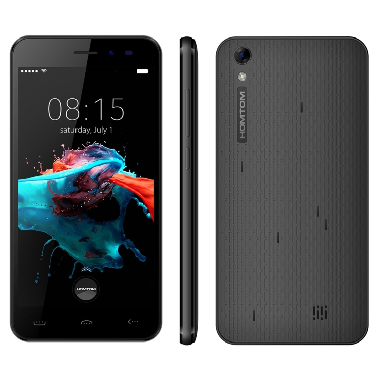 

[HK Stock] HOMTOM HT16, 1GB+8GB, 5.0 inch Android 6.0 MTK6580 Quad Core up to 1.3GHz, Network: 3G(Black)