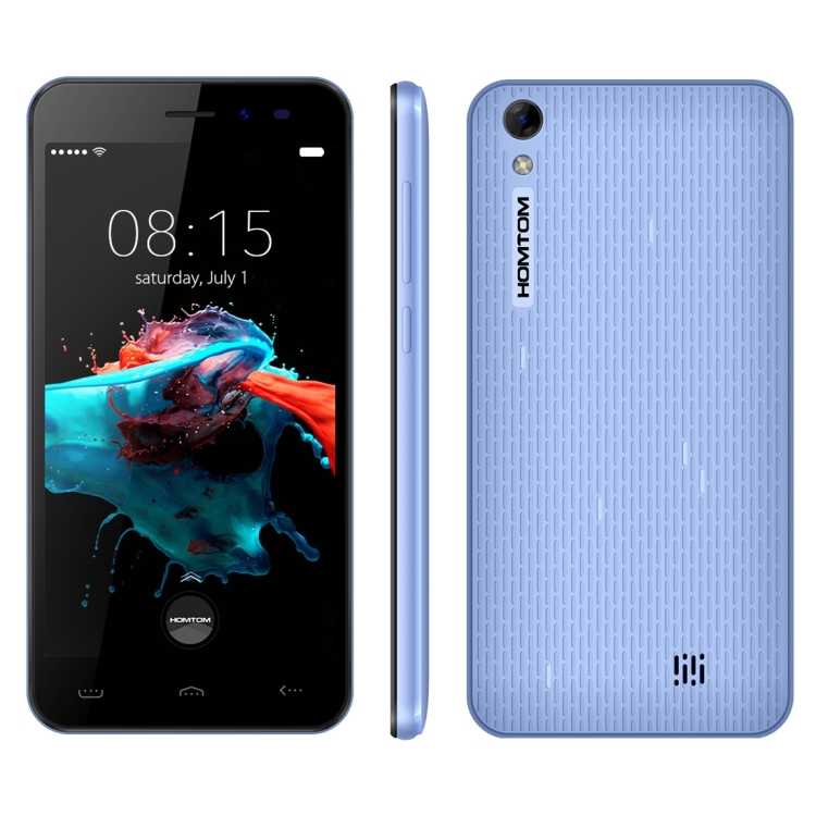 

[HK Stock] HOMTOM HT16, 1GB+8GB, 5.0 inch Android 6.0 MTK6580 Quad Core up to 1.3GHz, Network: 3G(Blue)