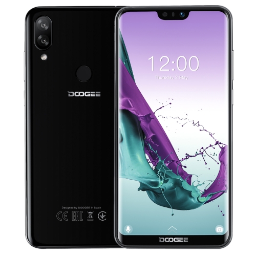 

[HK Warehouse] DOOGEE N10, 3GB+32GB, Dual Back Cameras, Face ID & Fingerprint Identification, 5.84 inch Notch Screen Android 8.1 Oreo SC9863A Octa Core up to 1.6GHz, Network: 4G, OTG, Dual SIM(Obsidian Black)