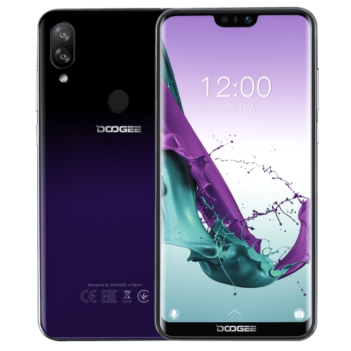 

[HK Stock] DOOGEE N10, 3GB+32GB, Dual Back Cameras, Face ID & Fingerprint Identification, 5.84 inch Notch Screen Android 8.1 Oreo SC9863A Octa Core up to 1.6GHz, Network: 4G, OTG, Dual SIM (Phantom Purple)