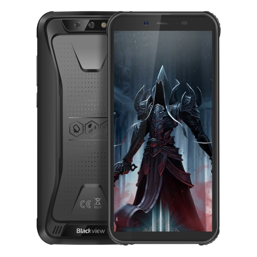 

[HK Warehouse] Blackview BV5500 Pro Rugged Phone, 3GB+16GB, IP68 Waterproof Dustproof Shockproof, Dual Back Cameras, Face Unlock, 4400mAh Battery, 5.5 inch Android 9.0 MTK6739 Quad Core up to 1.3GHz, Network: 4G, NFC, OTG, Dual SIM(Black)