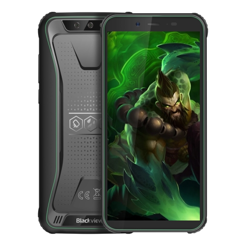 

[HK Stock] Blackview BV5500 Pro Rugged Phone, 3GB+16GB, IP68 Waterproof Dustproof Shockproof, Dual Back Cameras, Face Unlock, 4400mAh Battery, 5.5 inch Android 9.0 MTK6739 Quad Core up to 1.3GHz, Network: 4G, NFC, OTG, Dual SIM(Green)