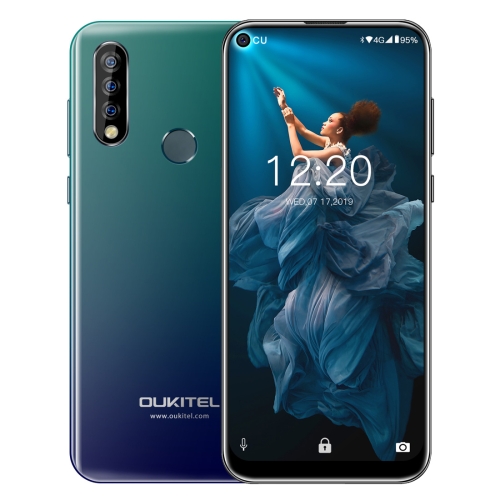 

[HK Stock] OUKITEL C17 Pro, 4GB+64GB, Dual Triple Cameras, Face ID & Fingerprint Identification, 6.35 inch Pole-notch Screen Android 9.0 Pie MTK6763 Octa-core up to 2.0GHz, Network: 4G, Dual SIM(Gradient Blue)