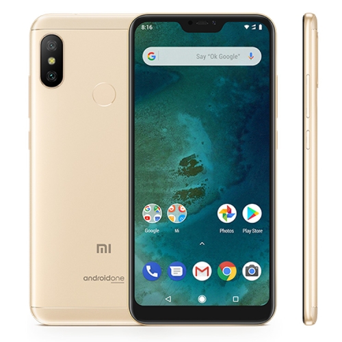 

[HK Stock] Xiaomi Mi A2 Lite, 4GB+64GB, Global Official Version, AI Dual Back Cameras, Fingerprint Identification, 4000mAh Battery, 5.84 inch Android One Qualcomm Snapdragon 625 Octa Core up to 2.0GHz, Network: 4G, Dual SIM(Gold)