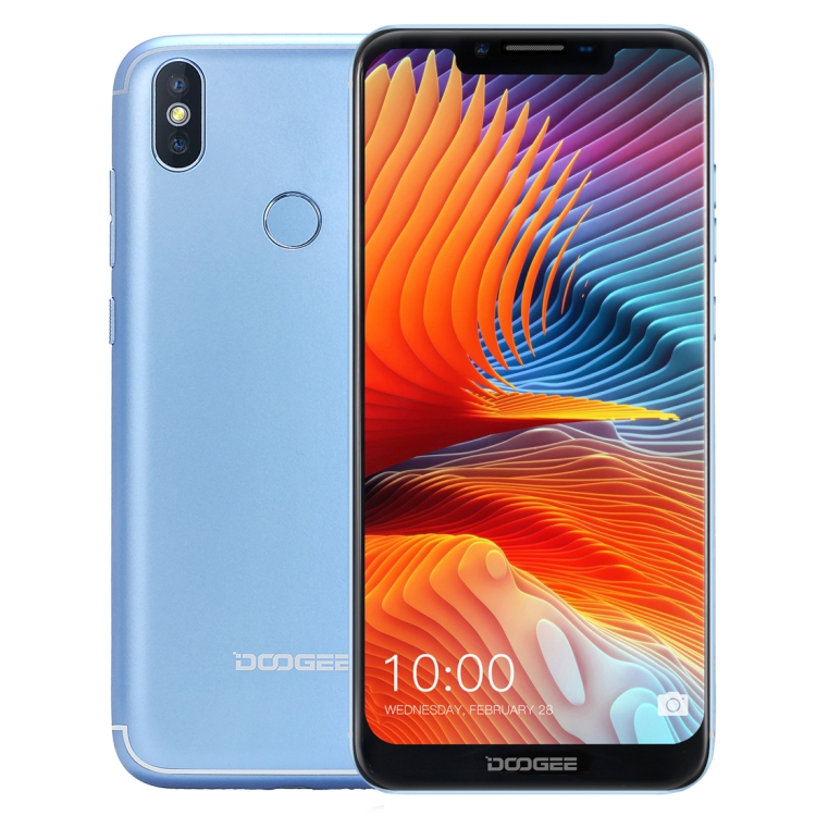 

[HK Stock] DOOGEE BL5500 Lite, 2GB+16GB, Dual Back Cameras, DTouch Fingerprint, 5500mAh Battery, 6.19 inch U-notch Android 8.1 MTK6739WA Quad Core up to 1.3GHz, Network: 4G, OTA, Dual SIM(Blue)