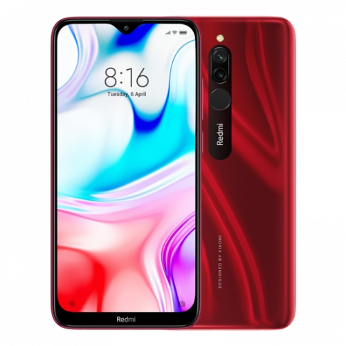 

[HK Stock] Xiaomi Redmi 8, 4GB+64GB, Global Official Version, Dual Back Cameras, Face ID & Fingerprint Identification, 5000mAh Battery, 6.22 inch Dot Notch Screen MIUI 10.0 Qualcomm Snapdragon 439 Octa-core up to 1.95GHz, Network: 4G(Red)