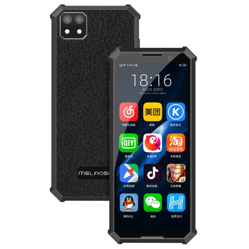 

MELROSE 2019 END with Fingerprint, 2GB+32GB, 3.46 inch, Android 8.1 MTK6739V/WA Quad Core up to 1.28GHz, Support Bluetooth / WiFi /GPS, Network: 4G, Support Google Play(Black)