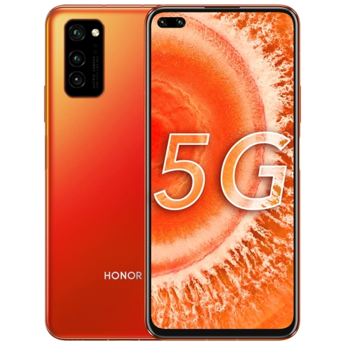 

Huawei Honor V30 OXF-AN00 5G, 6GB+128GB, China Version, Triple Back Cameras + Dual Front Cameras, Face ID Identification, 4200mAh Battery, 6.57 inch Magic UI 3.0.1 (Android 10.0) HUAWEI Kirin 990 5G Octa Core up to 2.86GHz, Network: 5G, NFC, OTG(Orange)