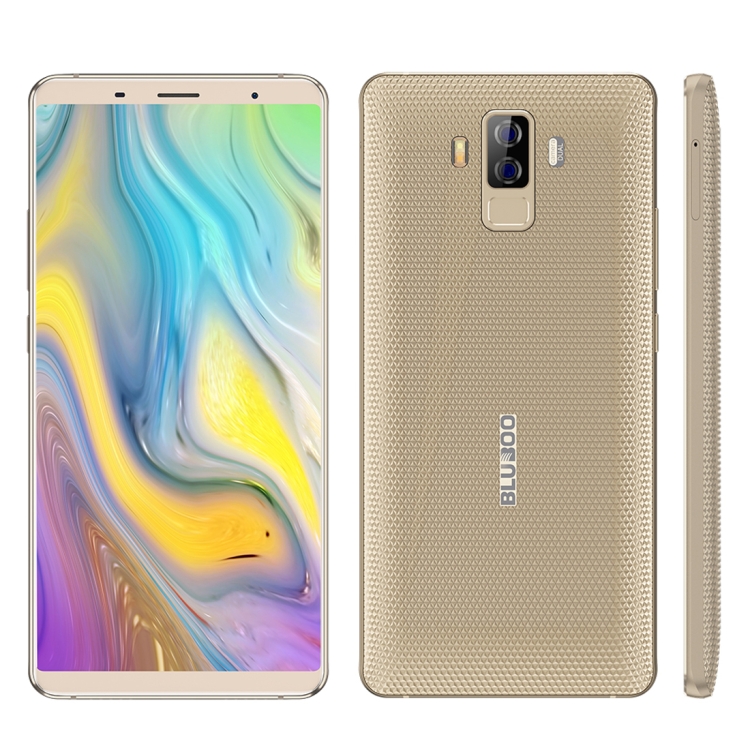 

[HK Stock] BLUBOO S3, 4GB+64GB, Dual Back Cameras, Face & Fingerprint Identification, 8500mAh Battery, 6.0 inch Android 7.0 MTK6750T Octa Core up to 1.5GHz, Network: 4G, VoLTE, NFC, WiFi, GPS, OTG, Bluetooth, Dual SIM(Gold)