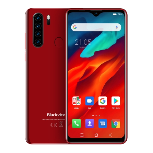

[HK Warehouse] Blackview A80 Pro, 4GB+64GB, Quad Rear Cameras, Face ID & Fingerprint Identification, 4680mAh Battery, 6.49 inch Waterdrop Screen Android 9.0 Pie MTK6757 Helio P25 Octa Core 64bit up to 2.6GHz, Network: 4G, Dual SIM(Red)