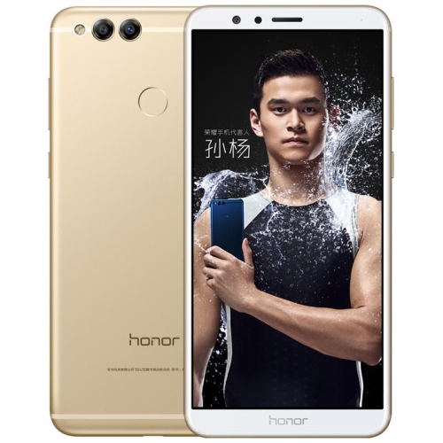 

Huawei Honor 7X BND-AL10, 4GB+64GB, Fingerprint Identification, 5.93 inch EMUI 5.1 (Android 7.0) Kirin 659 Octa Core up to 2.36GHz, Network: 4G, Dual SIM(Gold)