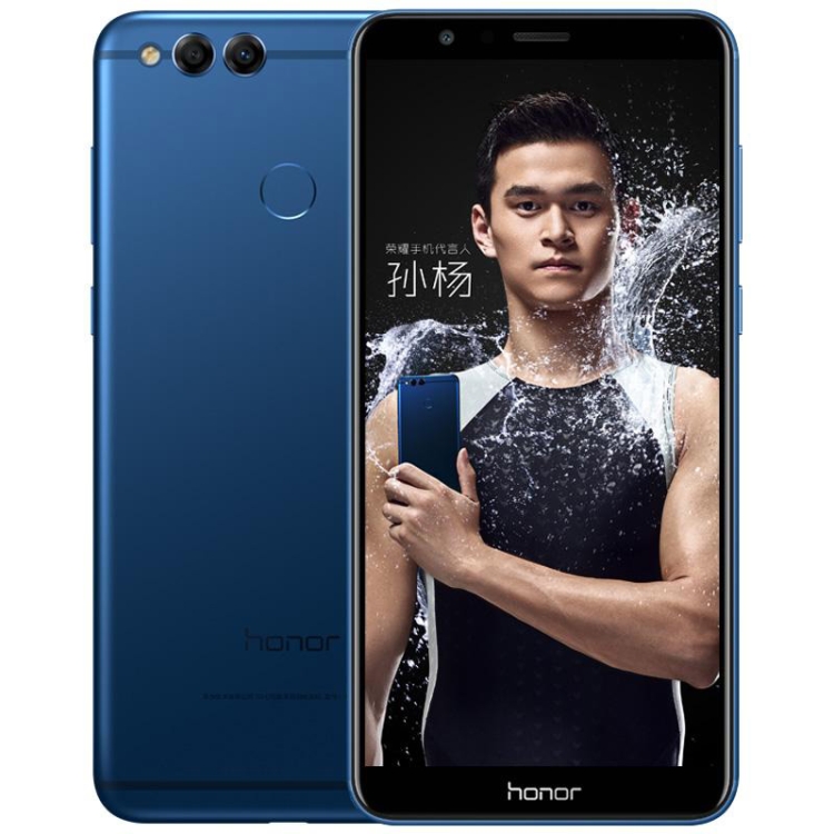 

Huawei Honor 7X BND-AL10, 4GB+128GB, China Version, Fingerprint Identification, 4000mAh Battery, 5.93 inch EMUI 5.1 (Android 7.0) Kirin 659 Octa Core up to 2.36GHz, Network: 4G, Dual SIM(Blue)