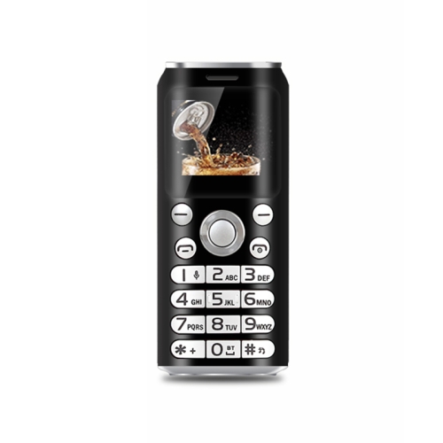 

Satrend K8 Mini Mobile Phone, 1.0 inch, Hands Free Bluetooth Dialer Headphone, MP3 Music, Dual SIM, Network: 2G(Black)