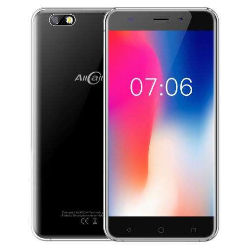 

AllCall Madrid, 1GB+8GB, 5.5 inch Android 7.0 MTK6580A Quad Core up to 1.3GHz, Network: 3G, OTG, Dual SIM (Black)