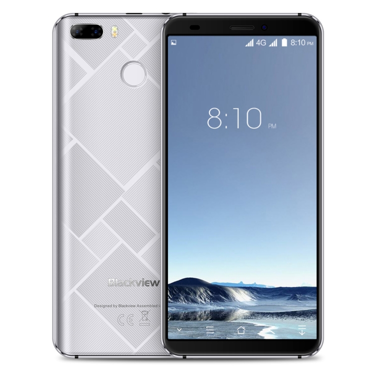

[HK Stock] Blackview S6, 2GB+16GB, Dual Back Cameras, Fingerprint Identification, 4180mAh Battery, 5.7 inch Android 7.0 MTK6737VWH Quad Core up to 1.3GHz, Network: 4G, Dual SIM(Silver)
