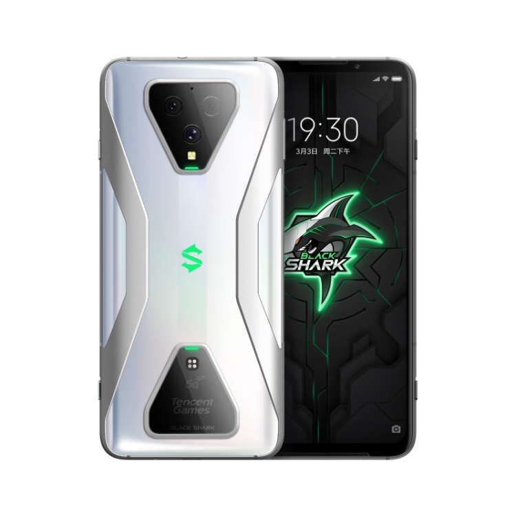 

Xiaomi Tencent BLACK SHARK Gaming Phone 3 5G, 64MP Camera, 12GB+128GB, Triple Back Cameras, In-screen Fingerprint Identification, 6.67 inch Full Screen, Qualcomm Snapdragon 865 Octa Core up to 2.84GHz, Network: 5G, SHARK Key(Silver)