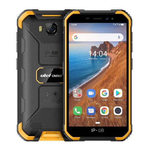 [HK Stock] Ulefone Armor X6 Rugged Phone, 2GB+16GB, IP68/IP69K Waterproof Dustproof Shockproof, Face Identification, 4000mAh Battery, 5.0 inch Android 9.0 MTK6580A/W Quad Core up to 1.3GHz, Network: 3G(Orange)