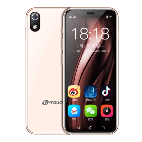 

K-TOUCH I9, 3GB+64GB, Support Google Play, Face ID Identification, 3.5 inch MTK6739 Quad Core 2.4Ghz, Network: 4G, Dual SIM(Rose Gold)
