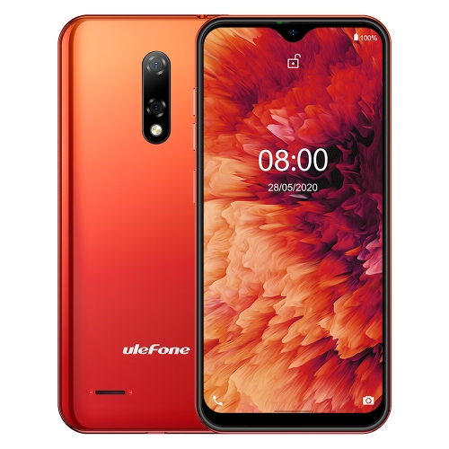

[HK Warehouse] Ulefone Note 8P, 2GB+16GB, Dual Rear Cameras, Face ID Identification, 5.5 inch Android 10.0 MKT6737VW Quad-core up to 1.3GHz, Network: 4G, Dual SIM(Sunset Red)