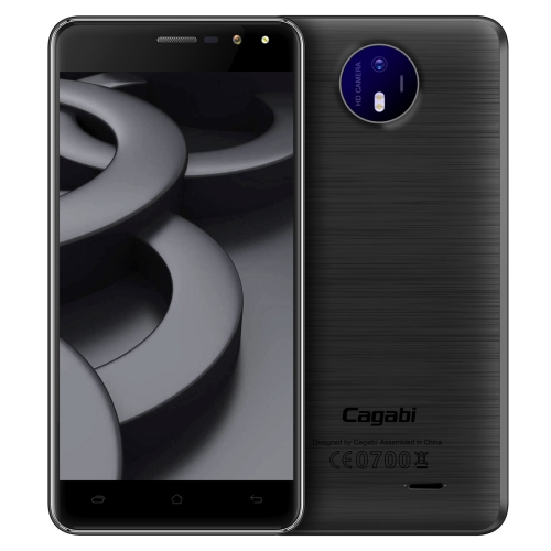 

Cagabi ONE, 1GB+8GB, 5.0 inch 2.5D Android 6.0 MTK6580A Quad Core up to 1.3GHz, Network: 3G, OTA, GPS, FM, BT, WiFi(Black)