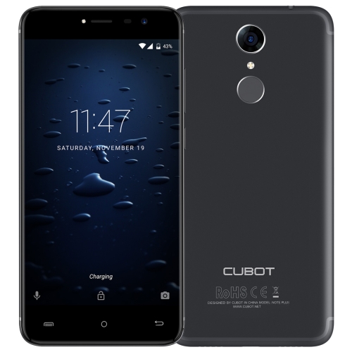 

[HK Stock] CUBOT Note Plus, 3GB+32GB, Fingerprint Identification, 5.2 inch Android 7.0 MTK6737T Quad-Core up to 1.5GHz, Network: 4G, Dual SIM(Black)