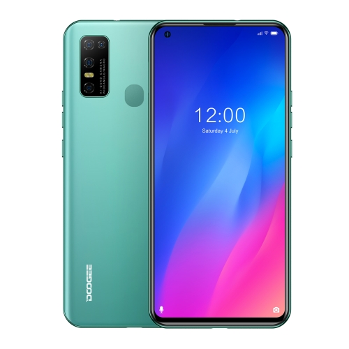 

[HK Warehouse] DOOGEE N30, 4GB+128GB, Quad Back Cameras, Face ID & Fingerprint Identification, 4180mAh Battery, 6.55 inch Pole-Notch Screen Android 10.0 MTK6762V A25 Octa Core up to 1.8GHz, Network: 4G, Dual SIM, OTG(Green)