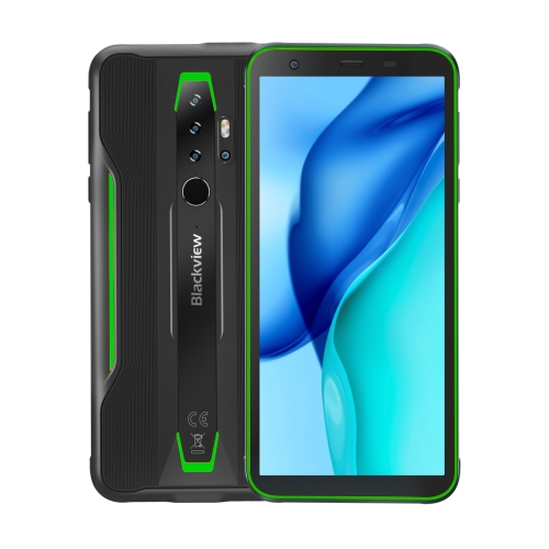 

[HK Warehouse] Blackview BV6300 Rugged Phone, 3GB+32GB, IP68/IP69K/MIL-STD-810G Waterproof Dustproof Shockproof, Quad Back Cameras, 4380mAh Battery, Fingerprint Identification, 5.7 inch Android 10.0 MTK6762 Helio A25 Octa Core up to 1.8GHz, OTG, NFC, Netw