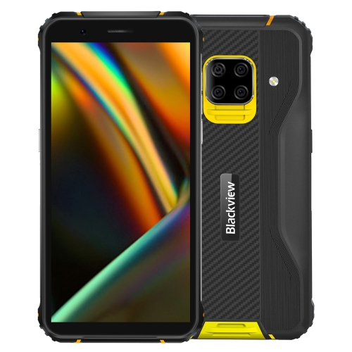 

[HK Warehouse] Blackview BV5100 Rugged Phone, 4GB+128GB, Quad Back Cameras, Waterproof Dustproof Shockproof, Fingerprint Identification, 5580mAh Battery, 5.7 inch Android 10.0 MTK6762V/WD Helio P22 Octa Core up to 1.8GHz, OTG, NFC, SOS, Network: 4G, Suppo