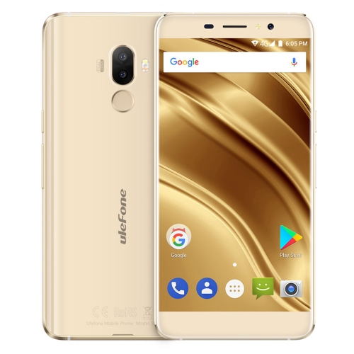 

Ulefone S8 Pro, 2GB+16GB, Fingerprint Identification, Dual Back Cameras, 5.3 inch Android 7.0 MTK6737 Quad Core 64-bit up to 1.3GHz, OTG, Network: 4G, Dual SIM(Gold)