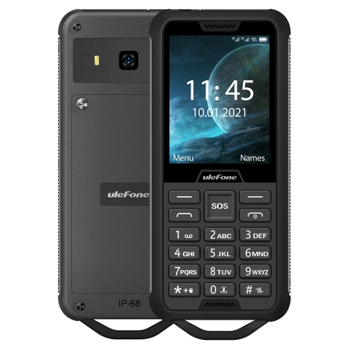 

[HK Warehouse] Ulefone Armor Mini 2 Rugged Phone, 32Mb+32Mb, IP68 Waterproof Dustproof Shockproof, 2100mAh Battery, 2.4 inch MediaTek MT6261D, Network: 2G(Black)