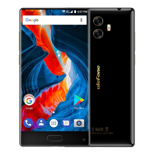 

[HK Stock] Ulefone MIX, 4GB+64GB, Front Fingerprint Identification, Dual Back Cameras, 5.5 inch Android 7.0 MTK6750T Octa Core 64-bit up to 1.5GHz, OTG, Network: 4G, Dual SIM(Black)