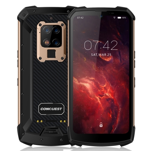 

Conquest S16 Walkie Talkie Rugged Phone, 8GB+256GB, Not Support Google Play, 48MP Triple Back Camera, 6000mAh Battery, IP68 Waterproof Dustproof Shockproof, Fingerprint Identification, 6.3 inch Android 9.0 MTK6779VCE Helio P90 Octa Core up to 2.2GHz, Netw