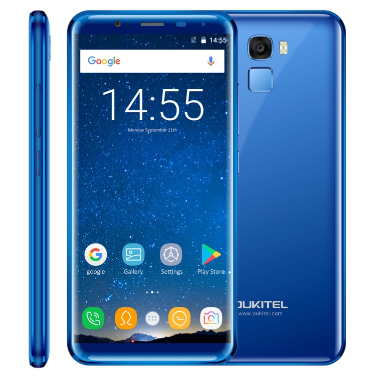 

[HK Stock] OUKITEL K5000, 4GB+64GB, 21.0MP Front Camera, 5000mAh Battery, Fingerprint Identification, 5.7 inch 2.5D Android 7.0 MTK6750T Octa Core up to 1.5GHz, Network: 4G, Dual SIM, OTG(Blue)