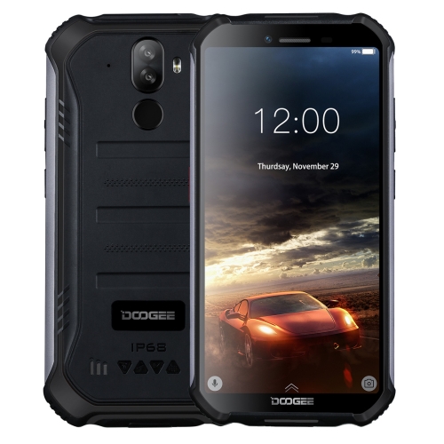 

[HK Warehouse] DOOGEE S40 Rugged Phone, 3GB+32GB, IP68/IP69K Waterproof Dustproof Shockproof, MIL-STD-810G, 4650mAh Battery, Dual Back Cameras, Face & Fingerprint Identification, 5.5 inch Android 9.0 Pie MTK6739 Quad Core up to 1.5GHz, Network: 4G, NFC(Bl