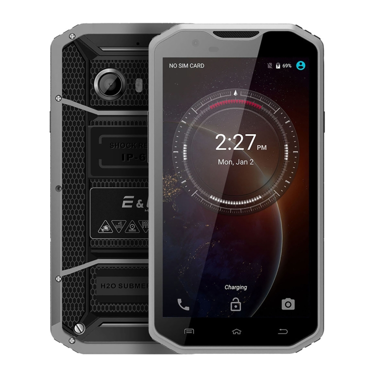 

[HK Stock] KEN XIN DA Proofing W8, 2GB+16GB, IP68 Waterproof, Shockproof, Dustproof, 5.5 inch Android 5.1 MTK6753 Octa Core, Network: 4G(Grey)