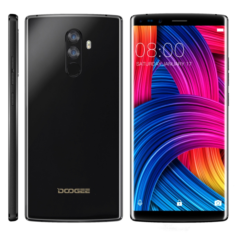 

[HK Stock] DOOGEE MIX 2, 6GB+64GB, Dual Back Cameras + Dual Front Cameras, Fingerprint Identification, 4060mAh Battery, 5.99 inch Android 7.1 Helio P25 Octa Core 1.64GHz + 2.5GHz, Network: 4G, OTA, Dual SIM(Black)